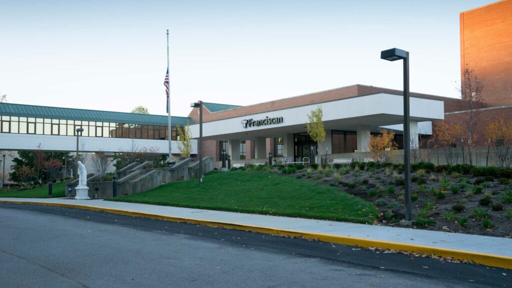 Front entrance of St. Elizabeth School of Nursing